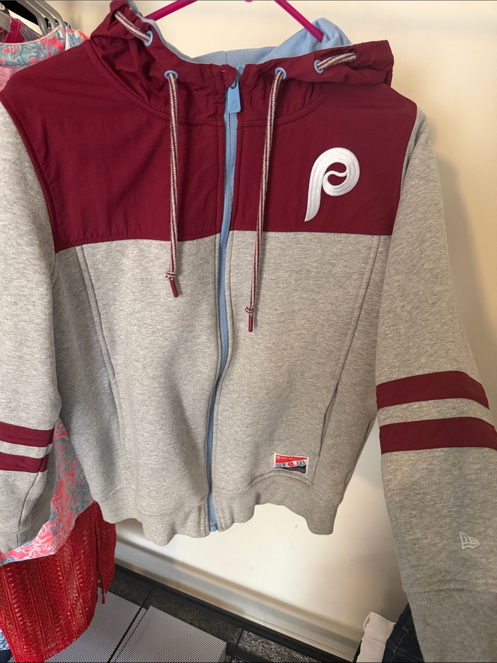 New Era Philadelphia Phillies Cooperstown Collection Full Zip Hoodie